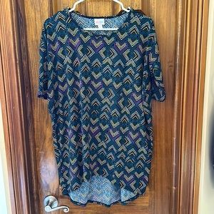 LuLaRoe Irma Tunic XXS up to M Black Navy Peach Orange Purple Turquoise